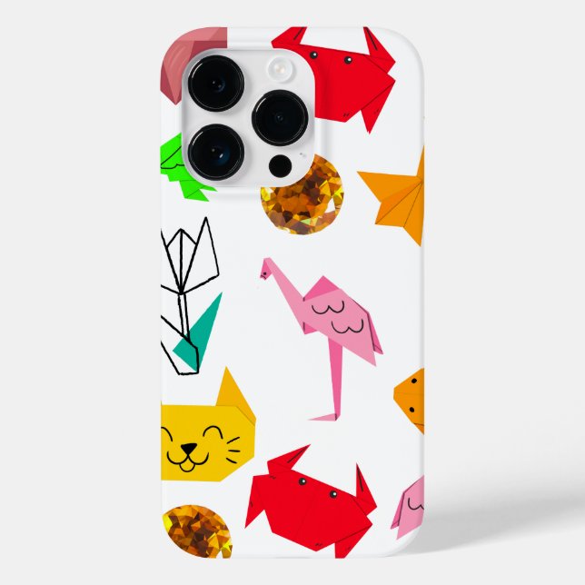 Coques Case-Mate iPhone Mikitiez origami cancer bijou d'été animal chat (Verso)