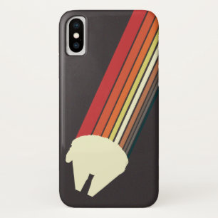 Case-Mate iPhone Case Millennium Falcon Retro Rainbow Graphic