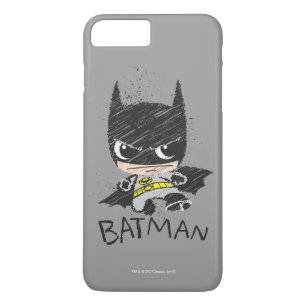 Coque iPhone 7 Plus Mini classique Batman Sketch