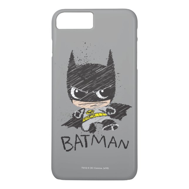 Coques Case-Mate iPhone Mini classique Batman Sketch (Dos)