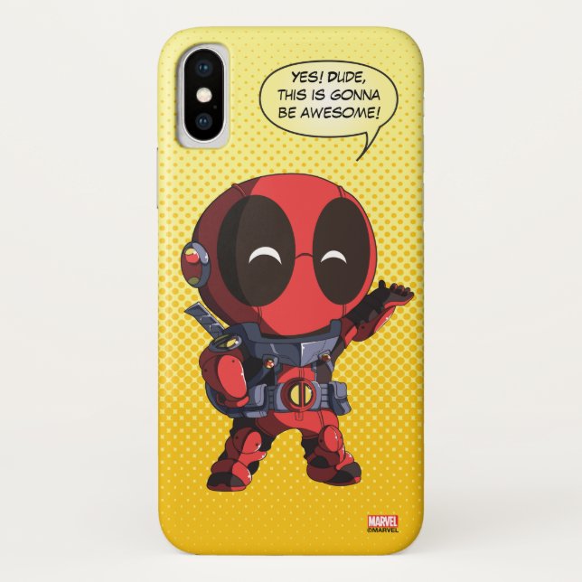 Coques Case-Mate iPhone Mini Deadpool en armure (Dos)