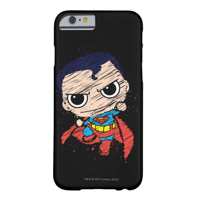 Coques Case-Mate iPhone Mini Superman Sketch - Flying (Dos)