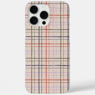 Coques iPhone 16 Pro Max Minimalist HandDrawn Wobbly Grid Check Modern Love