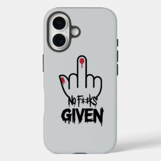 Coque Pour iPhone 16 Minimalist Middle Finger Design – Bold Statement 