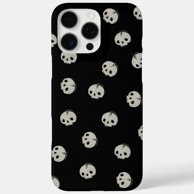 Coques Case-Mate iPhone  Minimalist Skull Pattern Aesthetic Phone case (Verso)