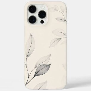 Coques iPhone 16 Pro Max Minimaliste Croquis de branche Élégance nature