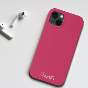 Case-Mate iPhone Case Minimaliste élégant rose foncé pourpre Nom simple