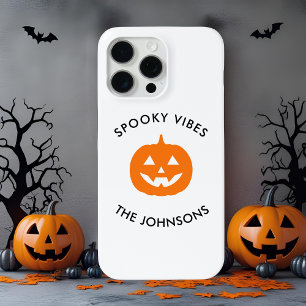 Coque iPhone 15 Pro Max Minimaliste Vibes Sombres – Halloween Personnalisé