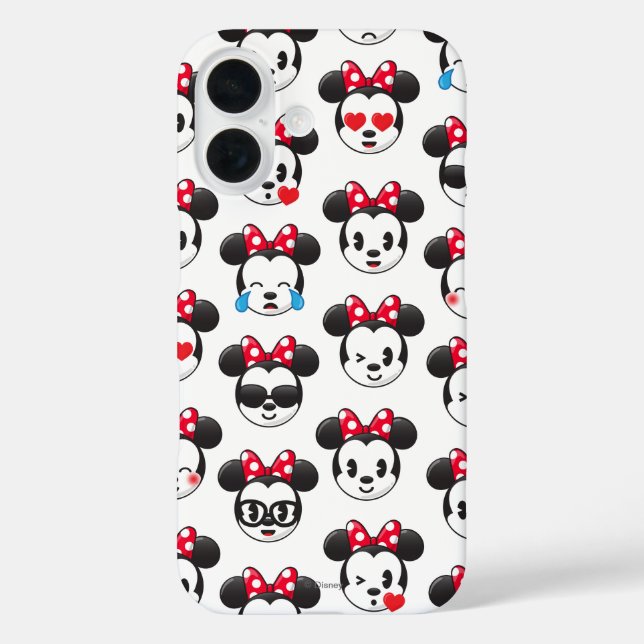 Coques Case-Mate iPhone Minnie branchée | Motif Emoji (Verso)