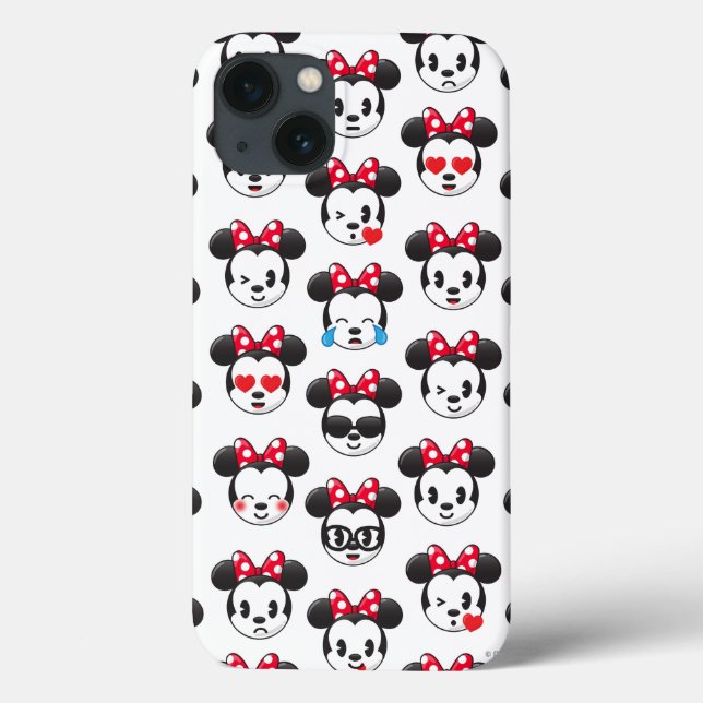Coques Case-Mate iPhone Minnie branchée | Motif Emoji (Verso)