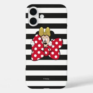 iPhone 16 Plus Case Minnie   Cravate de fond