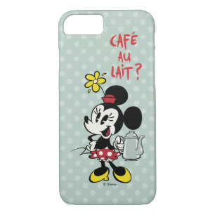 Coques Pour iPhone Minnie française   Minnie avec théière