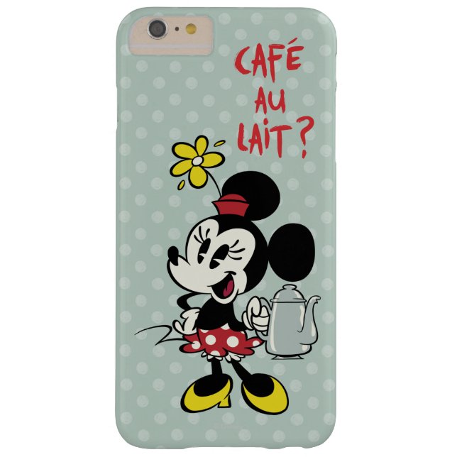 Coques Case-Mate iPhone Minnie française | Minnie avec théière (Dos)