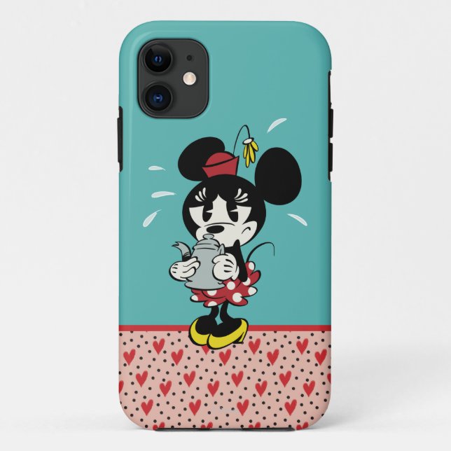 Coques Case-Mate iPhone Minnie française | Thé chaud (Dos)
