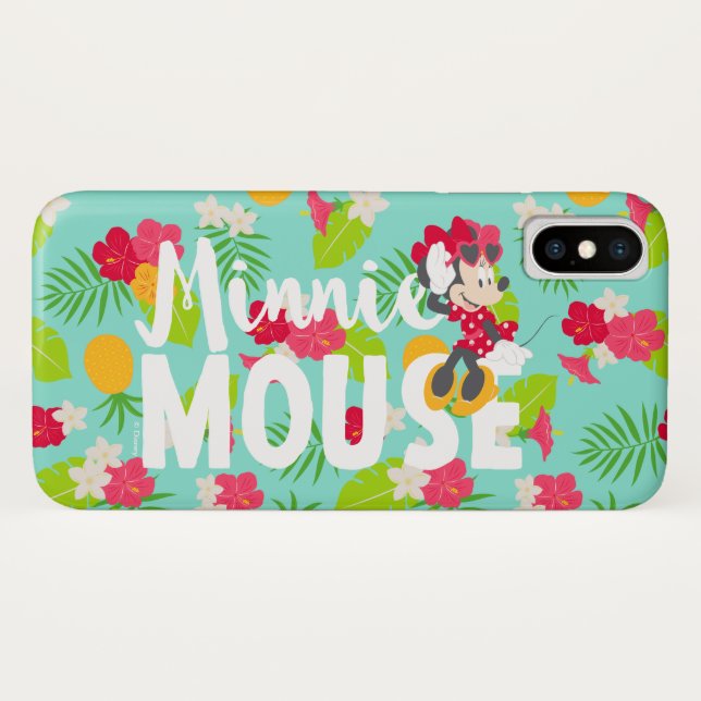 Coques Case-Mate iPhone Minnie | La Pose Tropicale de Minnie (Dos (Horizontal))