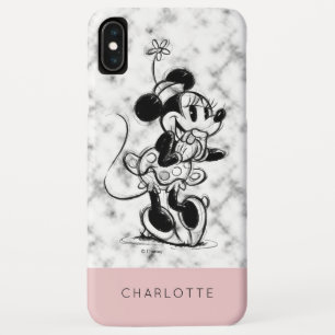 Case-Mate iPhone Case Minnie Mouse Marbre Rose - Ajoutez Votre Nom