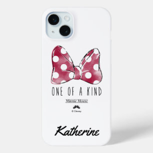 Coque iPhone 15 Mini Minnie Mouse Unique Votre Nom