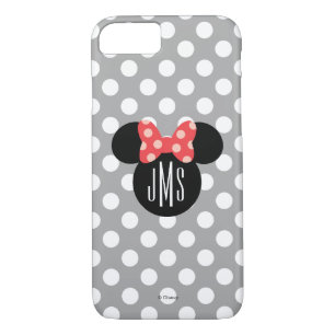 Coques Pour iPhone Minnie Polka Dot Head Silhouette   Monogram