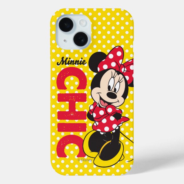 Coques Case-Mate iPhone Minnie Rouge | Chic (Verso)