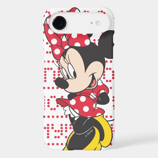 Coques Case-Mate iPhone Minnie Rouge | Mignonne (Verso)