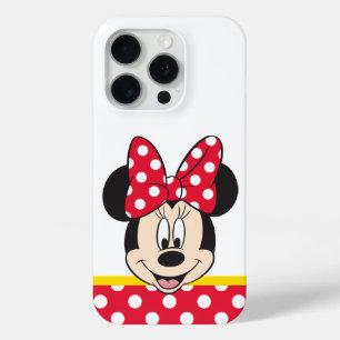 Coque iPhone 15 Pro Minnie rouge Points de polka