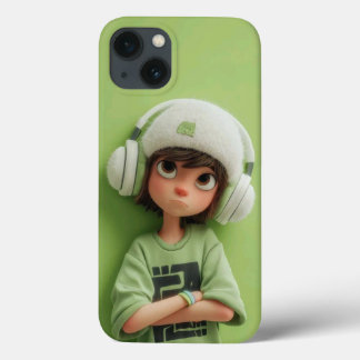 Case-Mate iPhone Case Mint Chill : Garçon esthétique avec écouteurs