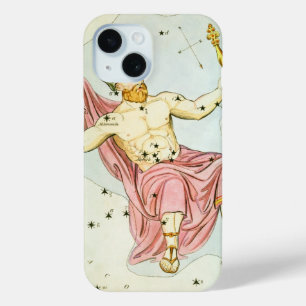 Coque Pour iPhone 15 Miroir d'Urania, carte céleste astronomique vintag