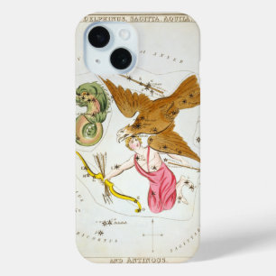 Coque Pour iPhone 15 Miroir d'Urania, Carte céleste d'astronomie vintag