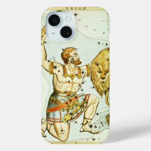 Coque Pour iPhone 15 Miroir d'Urania, carte céleste d'astronomie vintag