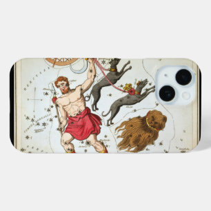 Coque Pour iPhone 15 Miroir d'Urania, Carte céleste d'astronomie vintag