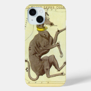 Coque Pour iPhone 15 Miroir d'Urania, Carte céleste d'astronomie vintag