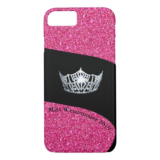 Coques Case-Mate iPhone Miss America Argent Crown Téléphone Boîtes-Custom (Dos)