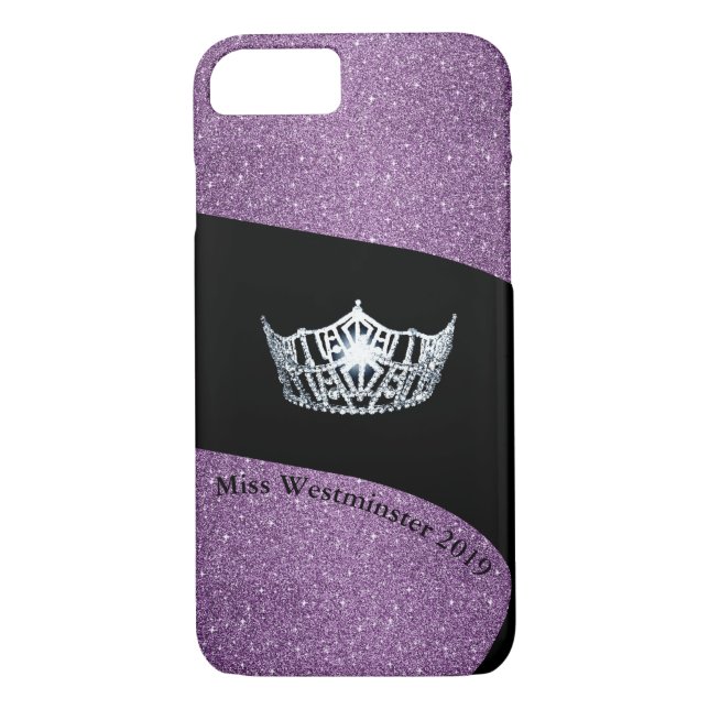 Coques Case-Mate iPhone Miss America Argent Crown Téléphone Boîtes-Custom (Dos)