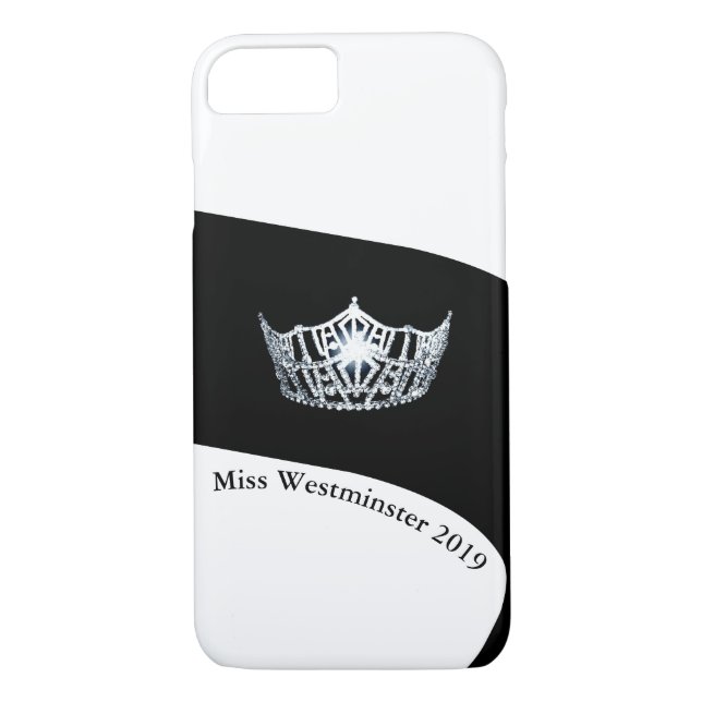 Coques Case-Mate iPhone Miss America Argent Crown Téléphone Boîtes-Custom (Dos)
