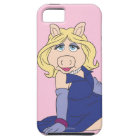 Miss Piggy en robe violette