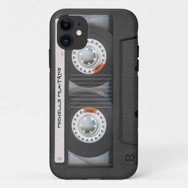 Coques Case-Mate iPhone Mixtape Cassette Personnalisée (Dos)