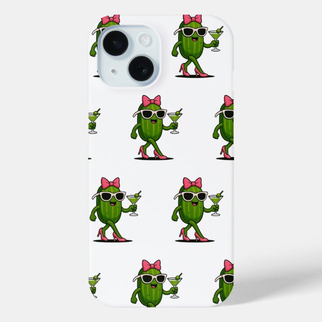 Coques Case-Mate iPhone Mlle Cucumber Chic (Verso)