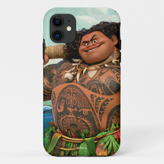 Coques Case-Mate iPhone Moana | Maui - Hook A Le Pouvoir (Dos)