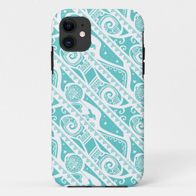 Coques Case-Mate iPhone Moana | MOTIF TURQUOISE (Dos)