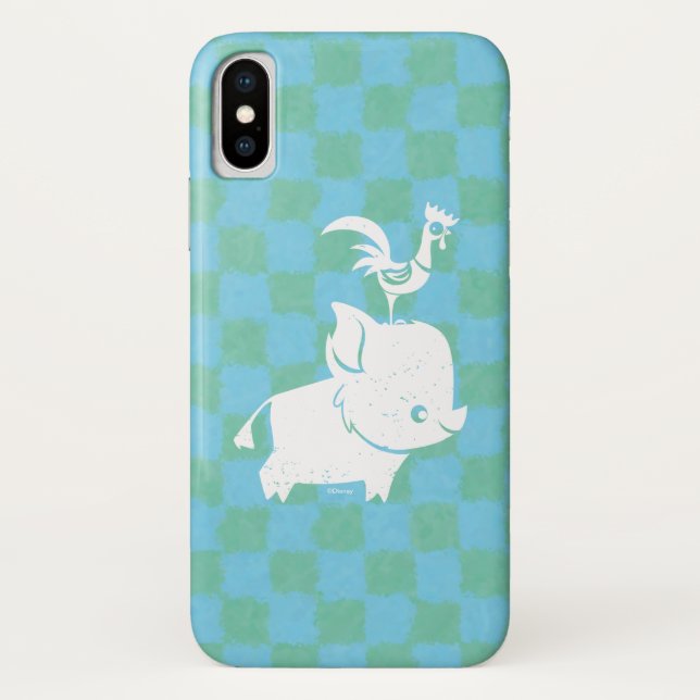 Coques Case-Mate iPhone Moana | Pua & Heihei - Silhouette (Dos)