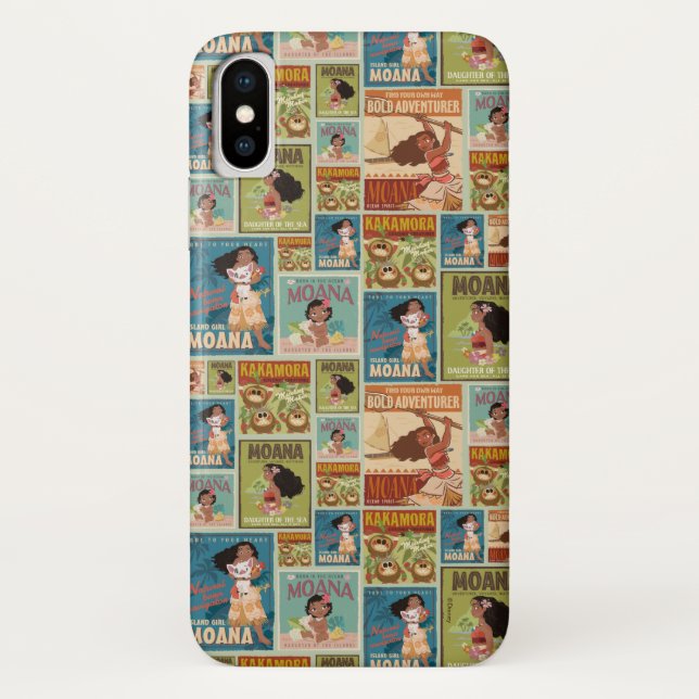 Coques Case-Mate iPhone Moana | Retro Poster Motif (Dos)