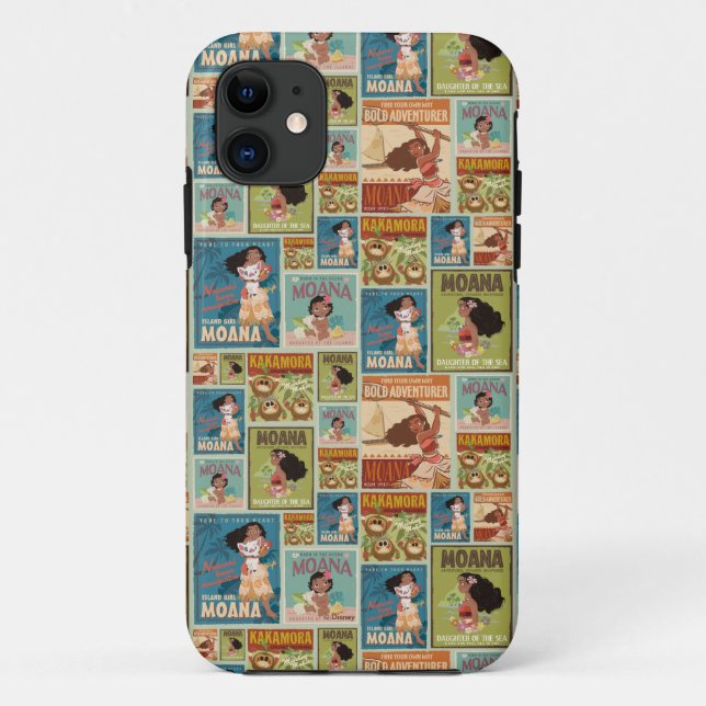 Coques Case-Mate iPhone Moana | Retro Poster Motif (Dos)