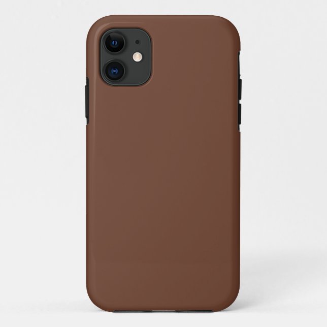 Coques Case-Mate iPhone Mocha Brown couleur solide | Classique | Élégant (Dos)