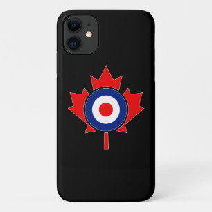 Coque iPhone 11 Mod de la feuille d'érable canadienne en noir