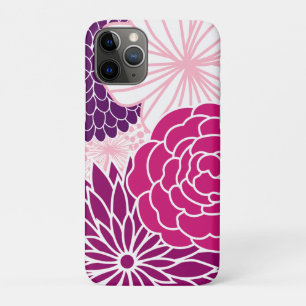 Coques Pour iPhone Mod rose et pourpre floral
