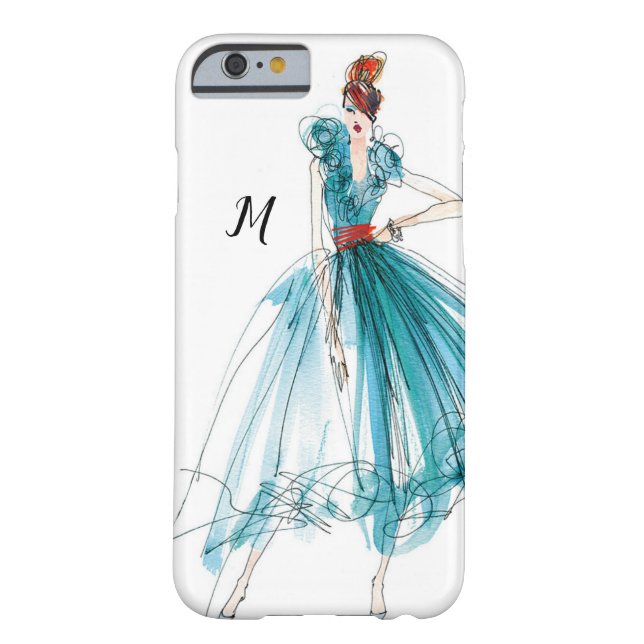 Coques Case-Mate iPhone Mode de couture du monogramme | Apple sauvage | (Dos)