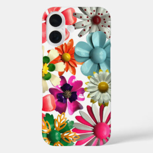 Coque Pour iPhone 16 Mode tendance MOD Daisy Joyeuses Fleurs colorées