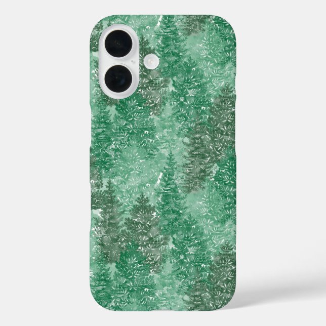 Coques Case-Mate iPhone Modèle arbre à pin vert (Verso)