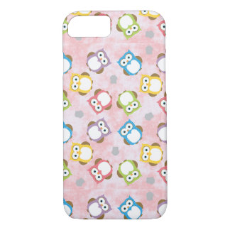 Coque iPhone 8/7 Modèle coloré multi de hibou