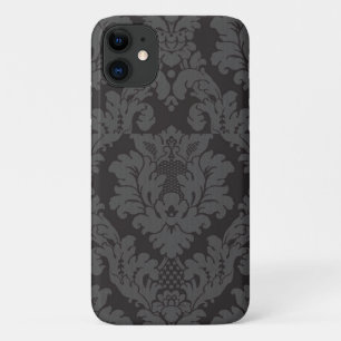 Coque Case-Mate Pour iPhone Modèle Damas, Damas gris, Damas français